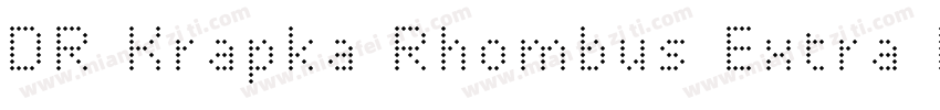 DR Krapka Rhombus Extra Light字体转换